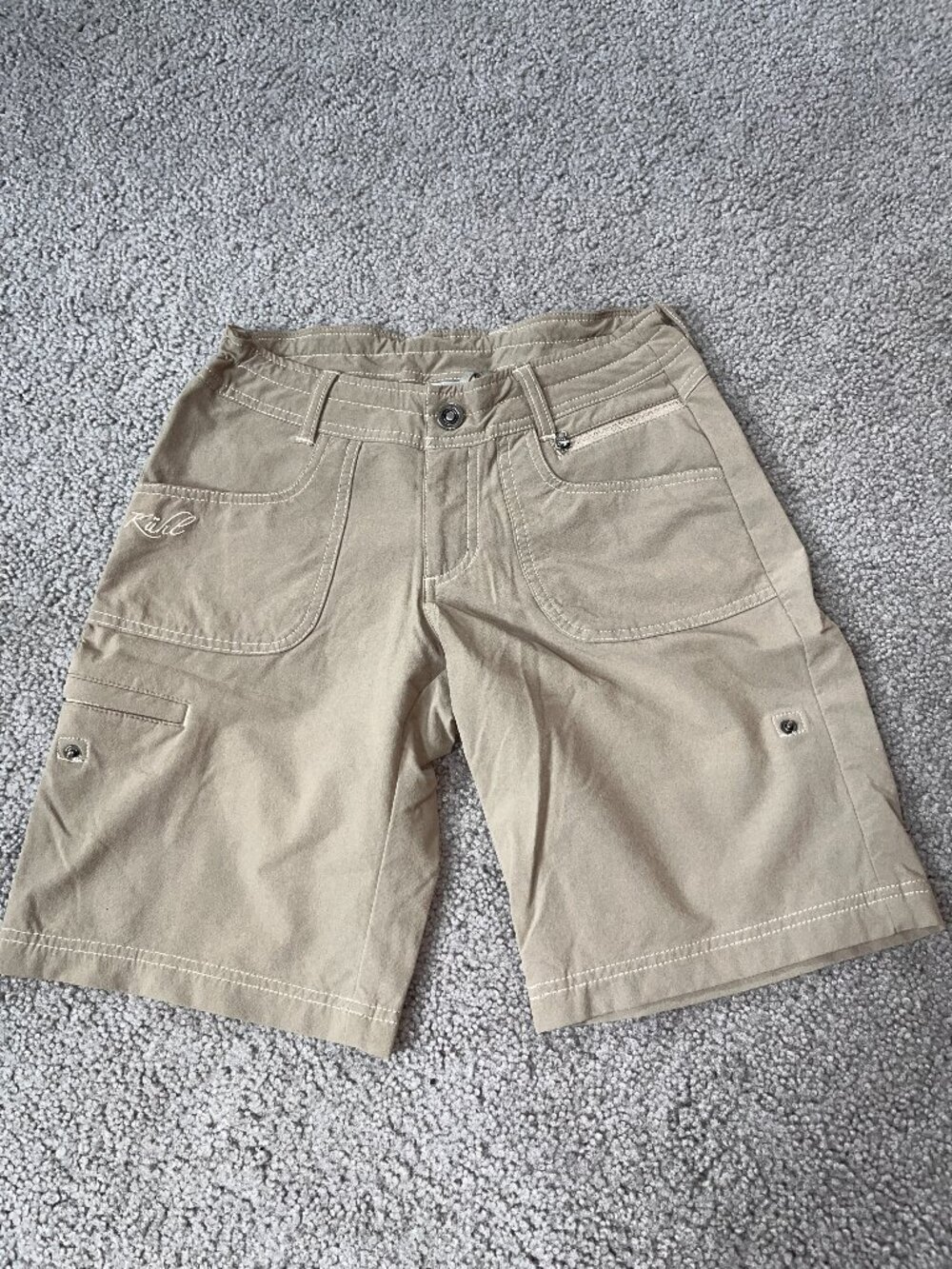 KUHL BORN IN THE MOUNTAINS WOMEN'S CONVERTIBLE HIKING OUTDOORS SHORTS - SIZE 2